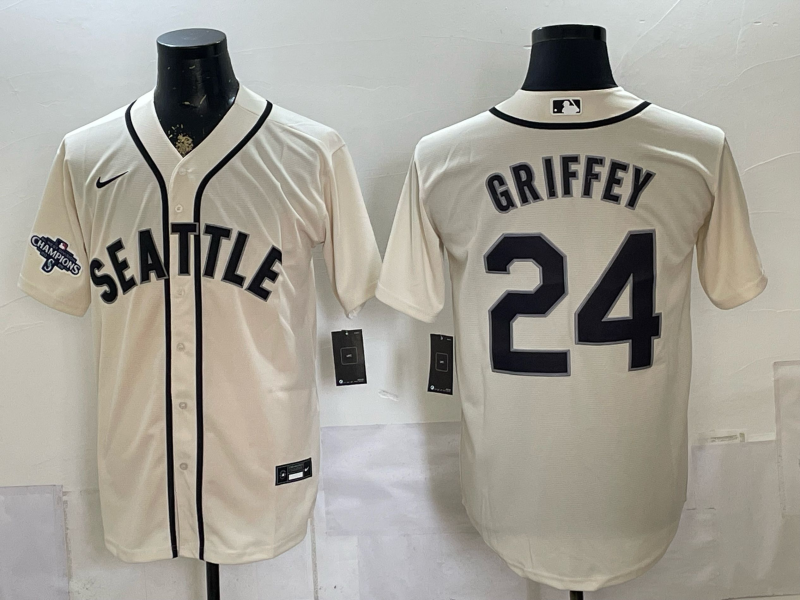 Men Seattle Mariners #24 Griffey cream Game 2026 Nike MLB Jersey 0716001